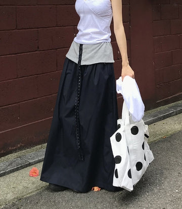 HOOK STRAP MAXI SKIRT